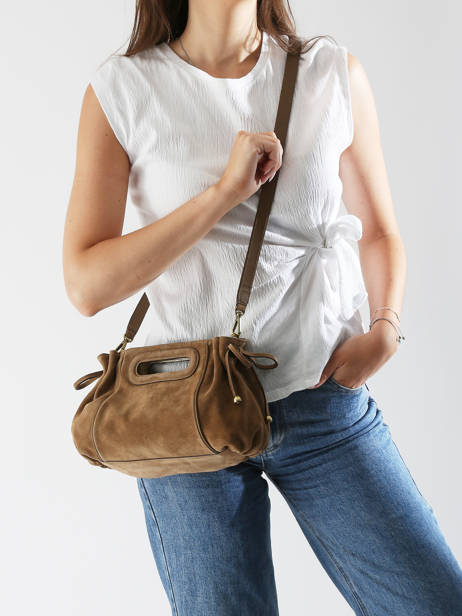 Cross Body Tas Folk Light Gerard darel Bruin folk light W405 ander zicht 1
